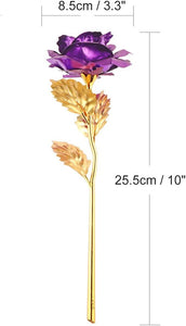 24K Gold Roses | Purple