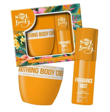 Load image into Gallery viewer, Sol Beauty Salted Caramel Vanilla Mist &amp; Body Cream Set
