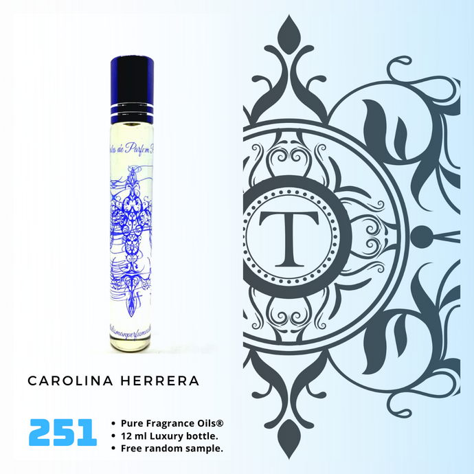 Carolina Herrera Inspired | Fragrance Oil - Him - 251 - Talisman Perfume Oils®