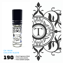 Load image into Gallery viewer, CK MAN Inspired | Fragrance Oil - Him - 190 - Talisman Perfume Oils®