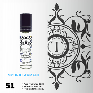 Emporio Armani Inspired | Fragrance Oil - Him - 51 - Talisman Perfume Oils®