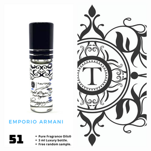 Emporio Armani Inspired | Fragrance Oil - Him - 51 - Talisman Perfume Oils®