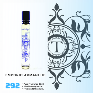 Emporio Armani HE Inspired | Fragrance Oil - Him - 292 - Talisman Perfume Oils®