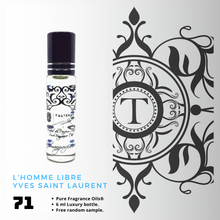 Load image into Gallery viewer, L&#39;Homme Libre | Fragrance Oil - Him - 71 - Talisman Perfume Oils®