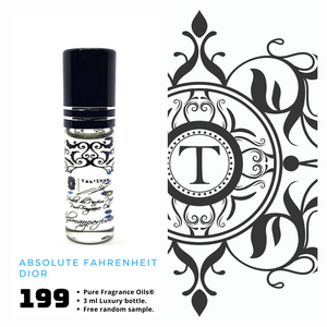 Absolute Fahrenheit - Dior - Him - Talisman Perfume Oils®